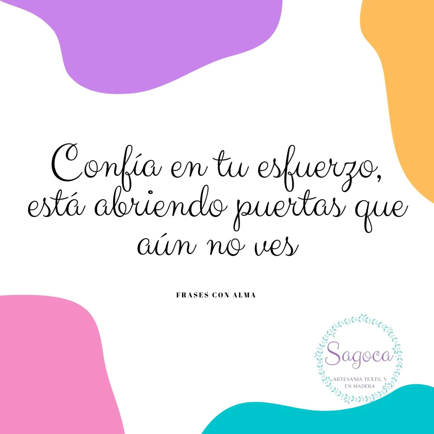 FRASES CON ALMA"Confía en tu esfuerzo, está abriendo puertas que aún no ves"Esta frase me la encontré ayer y me transmitió muchos sentimientos de fuerza y optimismo, por eso hoy la comparto con mis chicas, para que os acompañe 🫶 Feliz jueves chicas