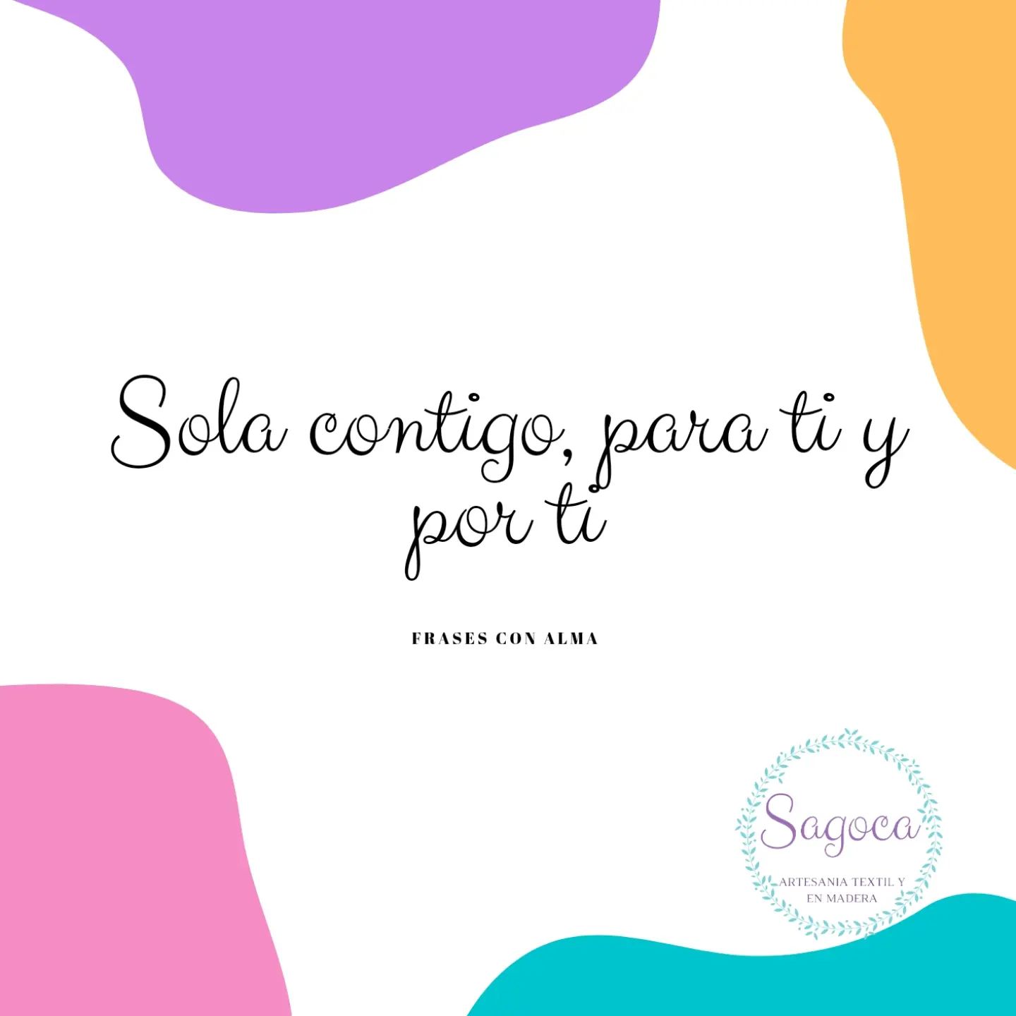 Sábado 29 FRASES CON ALMA "Sola contigo, para ti y por ti"La vida se mueve tan rápido que pasan los días y no te das ni cuenta, luego de repente sucede algo que te hace parar y gracias a eso te hace reflexionar... vas por buen camino??? Lo estás haciendo por ti y para ti??? Idealizamos cosas que a veces sólo existe en nuestras cabezas y gracias a estas paradas vuelves a sintonizar, a darte cuenta que estás contigo misma y es por y para quién debes caminar en la vida 🫶 los demás son acompañantes, meros acompañantes 🩷Feliz lunes chicas